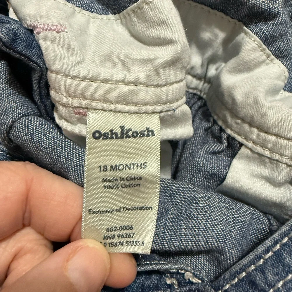 Girl’s Oshkosh. B’Gosh Denim Bib Overalls